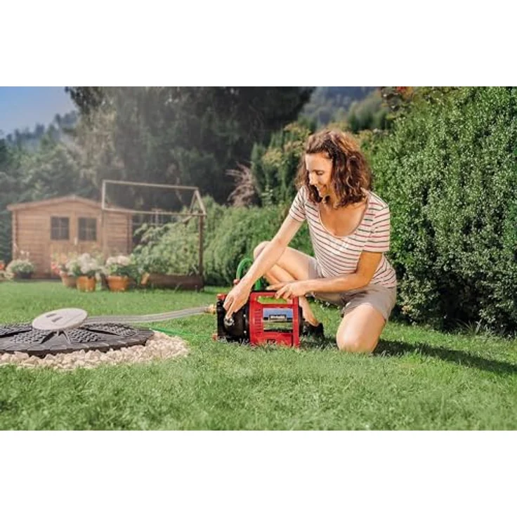 Einhell GC-GP 1250 N (1.200 W, max. 5000 L-h, max. Förderhöhe 50 m, Wasserfüllanzeige, Wassereinfüllöffnung --ablassschraube, Frostschutz, Thermoschutz) – Bild 3