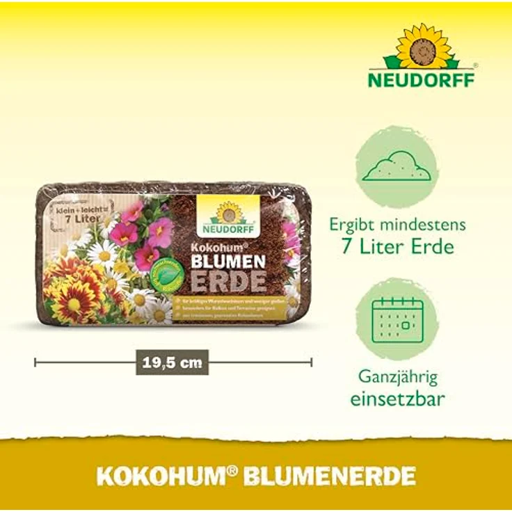 Neudorff Kokohum BlumenErde 7 Liter – Bild 3