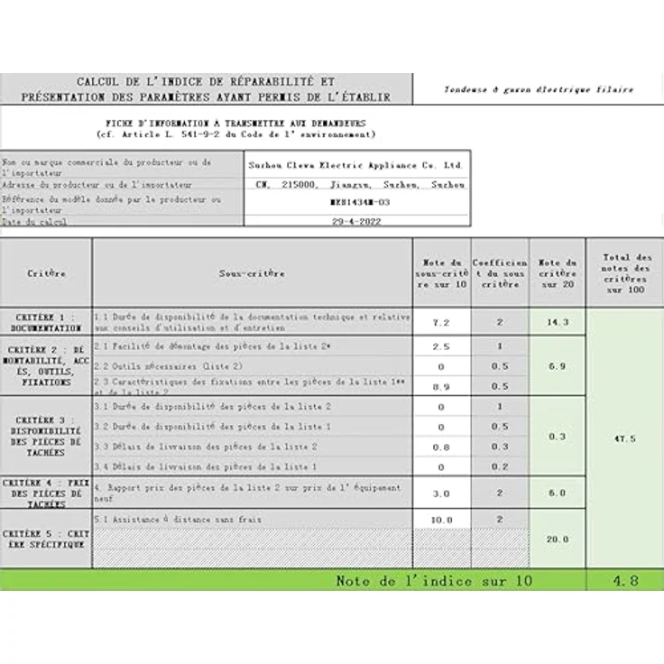 Lawnmaster MEB1434M, Elektrischer Rasenmäher mit 1400 W, 34 cm Schnittbreite, 6 Schnitthöhen, Mulchfunktion und 32-Liter-Fangsack – Bild 6