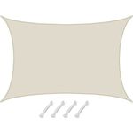 AMANKA 98% UV Schutz: Sonnensegel Wasserdicht 4 x 6 - Sonnensegel für die Terrasse Segeltuch Sonnenschutz Schattenspender Garten Sonnenschutz Sonnensegel Outdoor Sonnensegel Balkon Segel für Terrasse