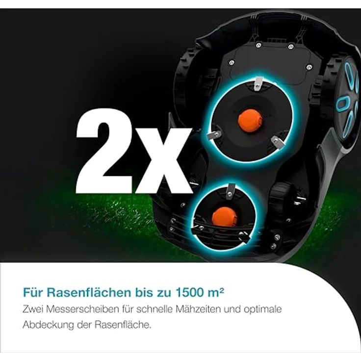 Gardena Mähroboter smart SILENO max 1.500 m², KI-gestützte Technologie, präzises Mähen entlang fester Kanten – Bild 9