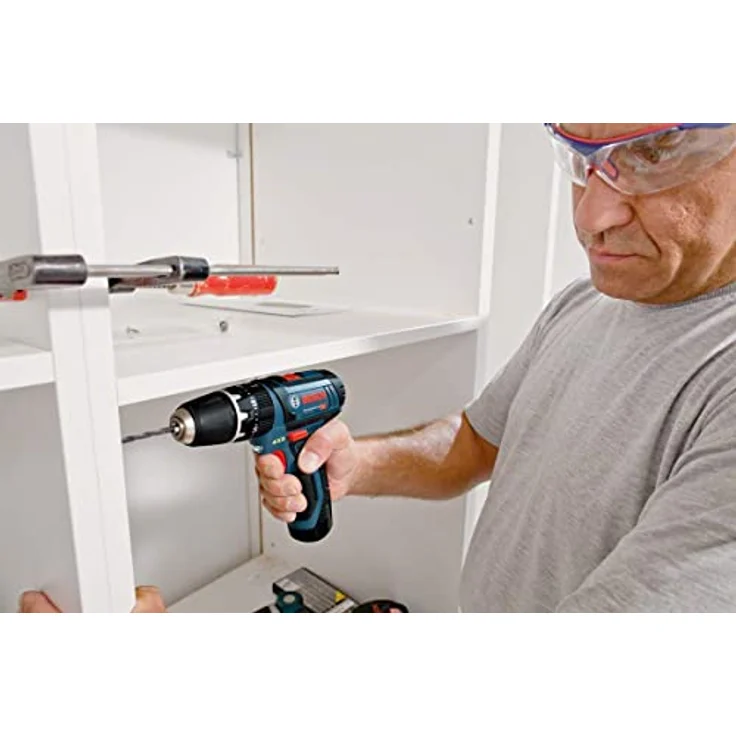 Bosch Professional 12V System Akku Schlagbohrschrauber GSB 12V-15 (2 x 2,0 Ah Akku,Bohr-Ø Holz max: 19 mm,in Tasche) – Bild 5