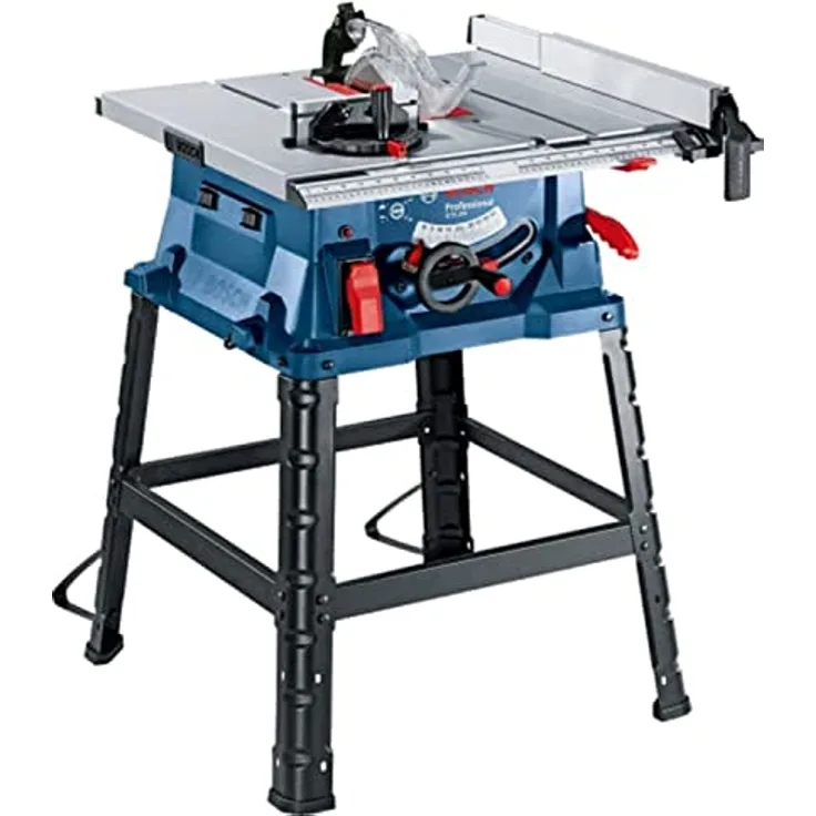 Bosch GTS 254, Tischkreissäge 254 mm mit 1800 W, robustem Stahltisch und Staubabsaugungsanschluss
