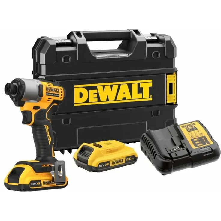Dewalt DCF840D2T-QW, 18V Brushless Schlagschrauber mit 2AH Li-Ion Akku, rot