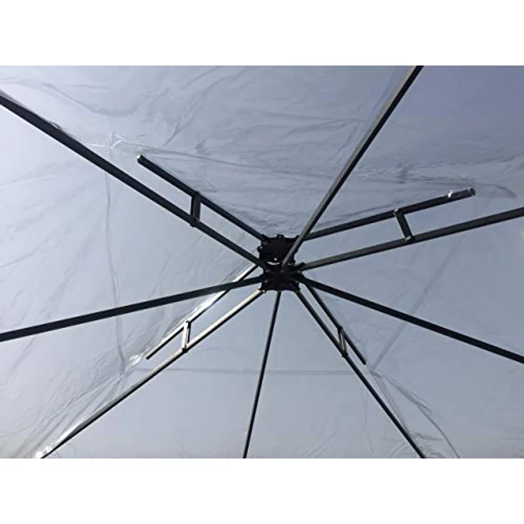 Pavillon Schutzhaube 3x3m für Doppeldach Wasserdicht Transparent – Bild 5
