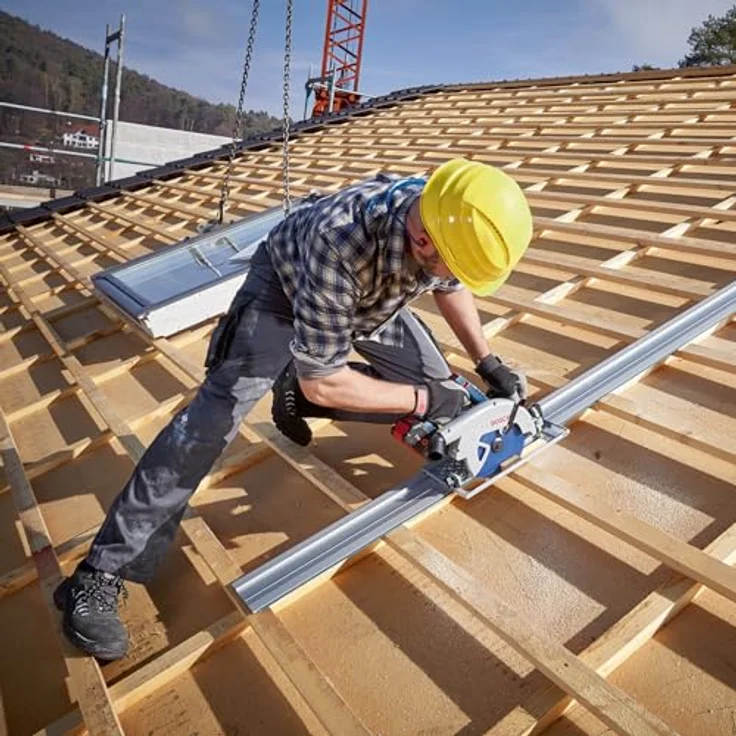 Bosch Professional 18 V System Akku-Kreissäge GKS 18V-68, beste Schnittleistung mit 70 mm Schnitttiefe, ergonomischer Hilfsgriff – Bild 4