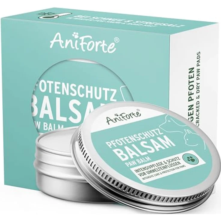 AniForte Pfotenschutz Balsam für Hunde & Katzen – 100% natürlich, heilend & regenerierend, Wachs, Feuchtigkeitspflege, Hundepfoten Schutz – Bild 1