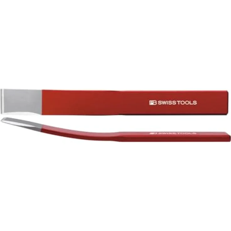 PB Swiss Tools Spitzmeißel, gebogener Schaft, 235 mm, extra schlank, mehrfach nachschleifbar, Chrom-Vanadium-Speziallegierung – Bild 1