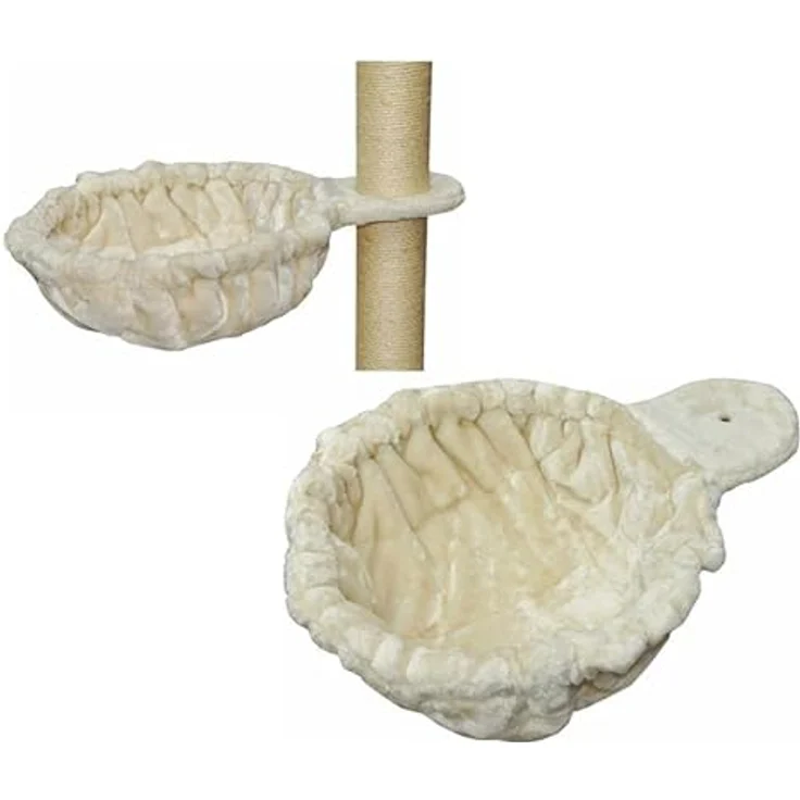 nanook Kratzbaum Liegemulde für schwere Katzen - Größe XXL, 45 cm Ø, Tiefe 12 cm - beige – Bild 3