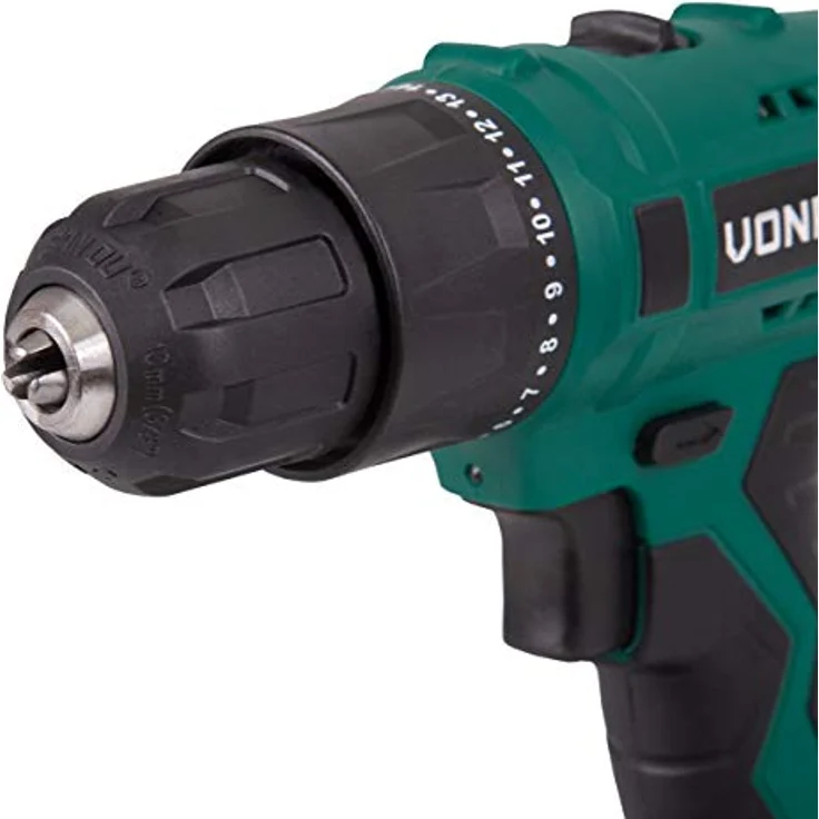 Vonroc Akku-Bohrer ? 12 V ? Akku, Schnellladegerät und 2 Schraubbits – Bild 5
