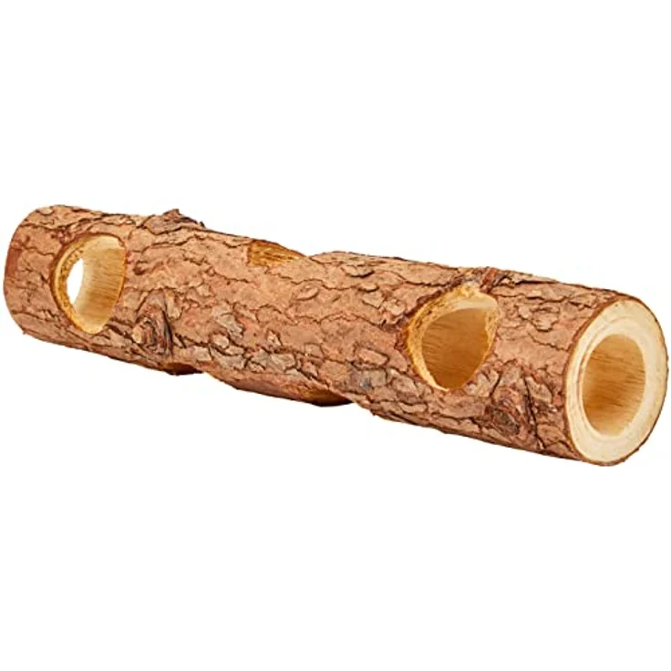 TRIXIE Natural Living Röhrentunnel, Rindenholz, ø 7 × 30 cm, 6131, 100% Naturmaterialien, ohne Harzkanäle – Bild 2