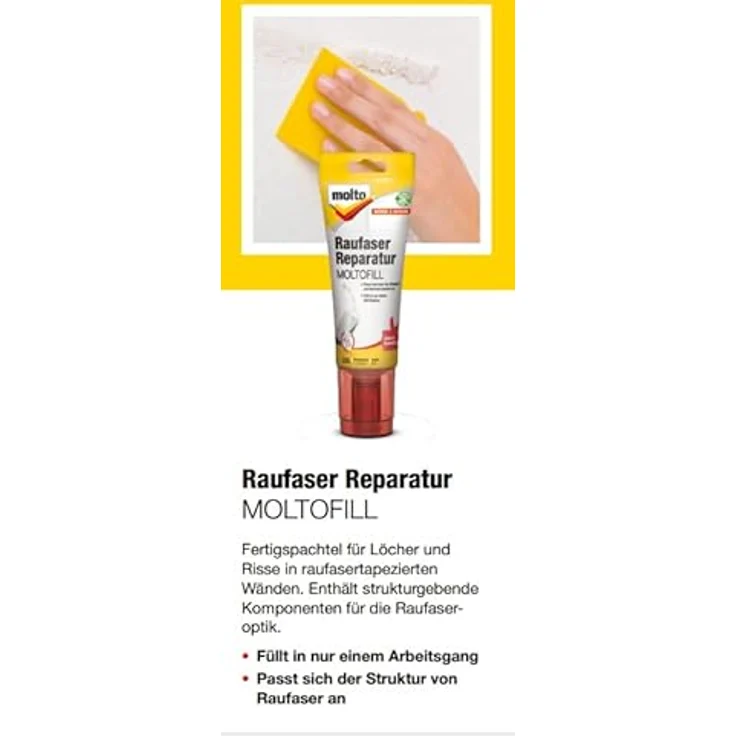 Molto Raufaser Reparatur Moltofill 330g Innen-Fertigspachtel – Bild 5