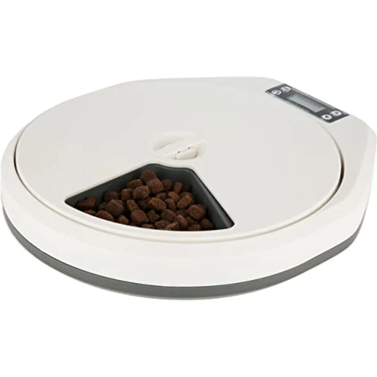 Kerbl Futterautomat für Hunde und Katzen, Zeitschaltuhr, 5 Mahlzeiten a 240ml (0.24 l), Futternapf – Bild 3