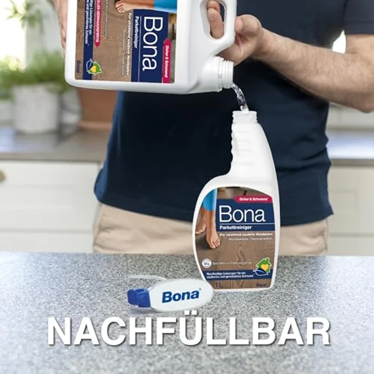 Bona Parkettreiniger Sprühflasche 1 Liter – Bild 3