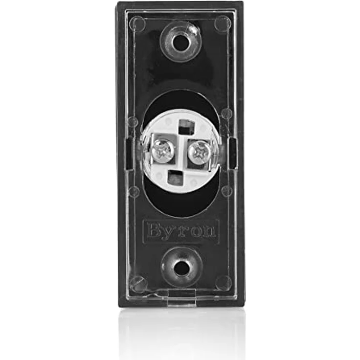 Byron DBW-22012, beleuchteter Klingelknopf für kabelgebundene Türklingelsysteme, Schwarz – Bild 4