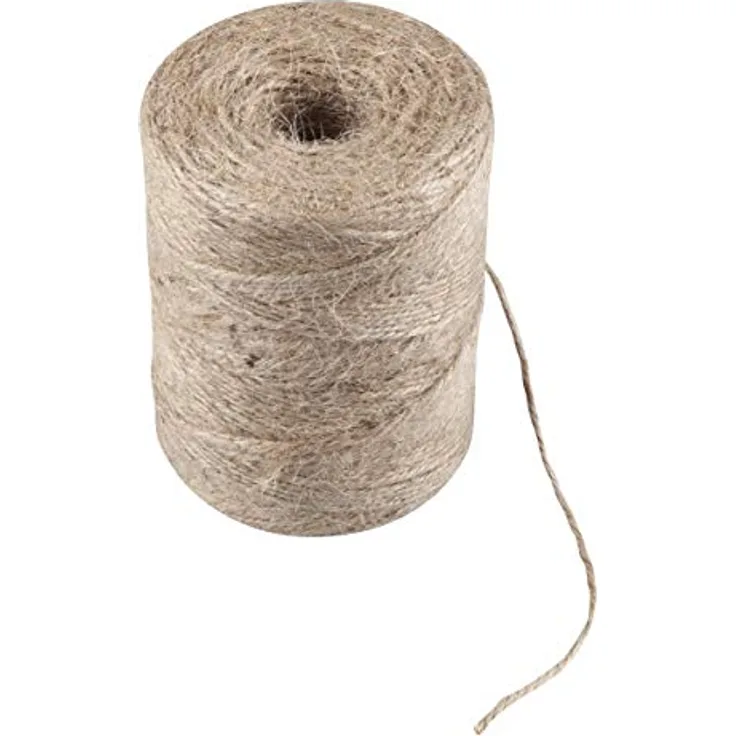 Windhager Jute-Schnur Jutegarn, reißfest und witterungsbeständig, 1,5 mm x 170 m, Beige