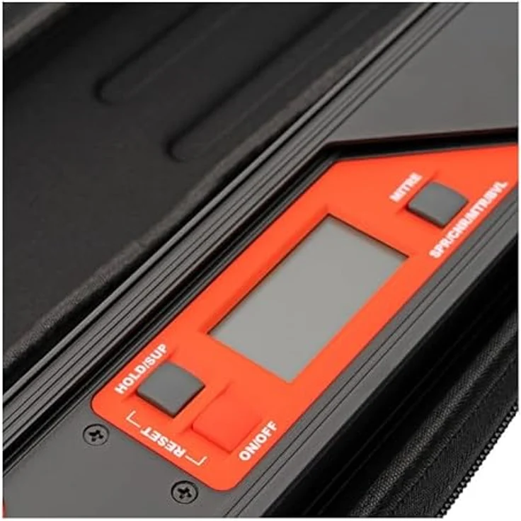 Stier Digitaler Winkelmesser SDW 450, präzises Aluminium-Winkelmessgerät mit LCD-Display, Messbereich 0°-225°, ±0,1° Genauigkeit – Bild 8
