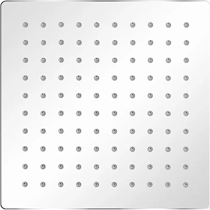 vidaXL Brausegarnitur aus Edelstahl, quadratisch, 20 x 20 cm, mit Anti-Kalk-Düsen - vidaXL – Bild 3