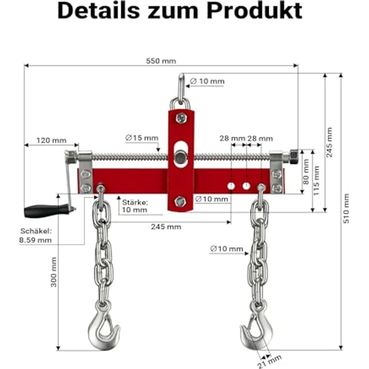 900kg Balancierer Positionierer Motorkran Werkstattkran Hebekran Traverse Kran Werkstatt – Bild 4