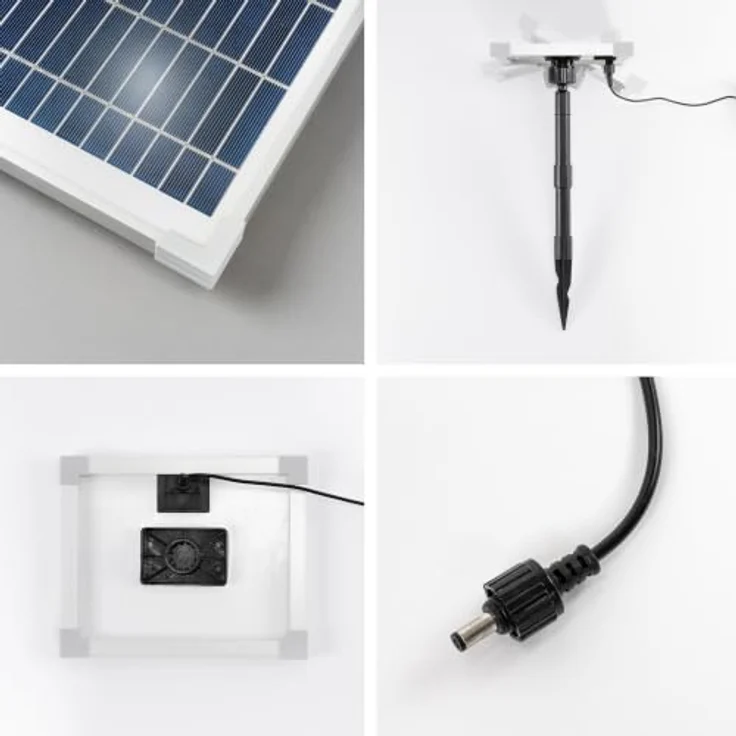 Esotec Solar-Teichpumpenset Professional, 420 l/h mit Trockenlaufschutz, 6Wp, inkl. 4 Sprinkleraufsätzen und 5 m Kabel – Bild 6