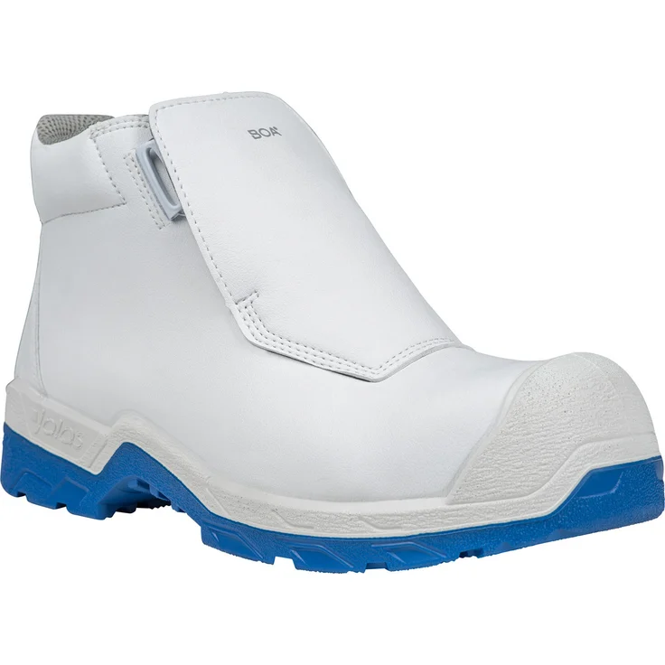 Jalas Clean 1410 Sicherheitsstiefel BOA S2, wasserabweisend, antistatisch, ESD, HRO CI HI FO SC, weiß, Größe 43