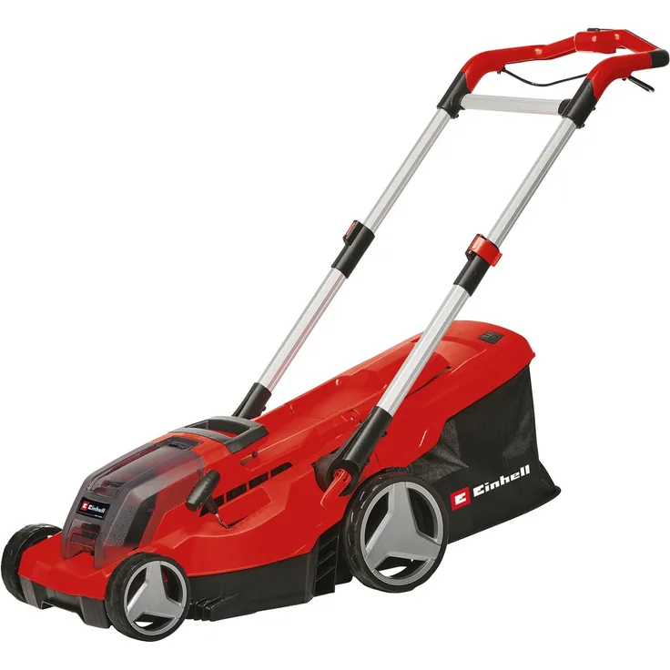Einhell Akkurasenmäher Professional GP-CM 36/450, 38 cm Schnittbreite, 2 x 4 Ah Akku, Twincharger und Mulchkeil, kabellos und leistungsstark
