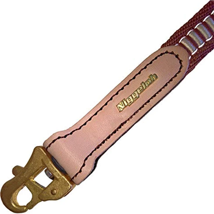 Niggeloh Hundeleine Mantrailing, braun, 6m Premium Karabiner, lederummantelter Wirbel, komfortabler "Griff" – Bild 2
