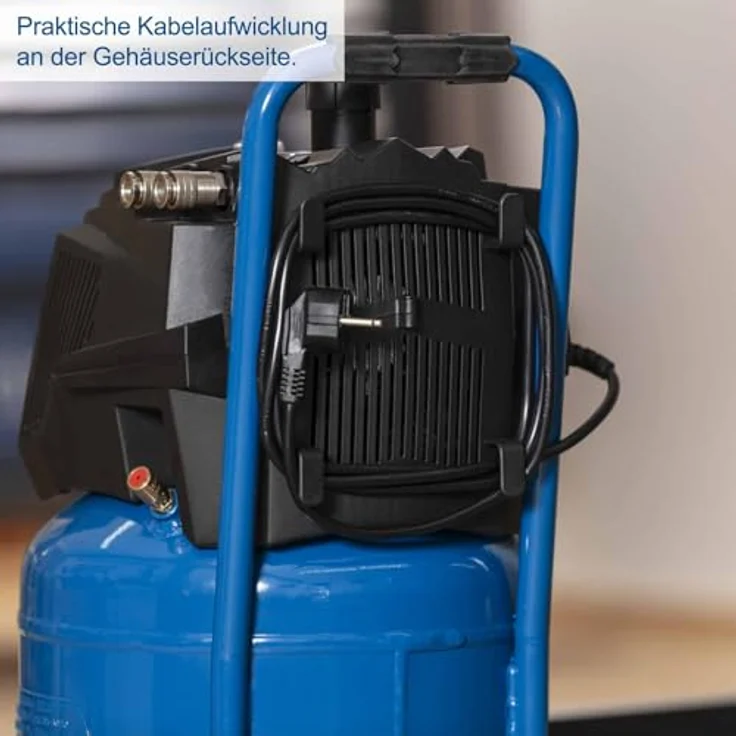 Scheppach Druckluft Kompressor stehend HC35V | 10bar Druck | 30L Kessel | 230V 1500W | Ansaugleistung 180 l/min | ölfrei & wartungsarm | Druckminderer – Bild 10