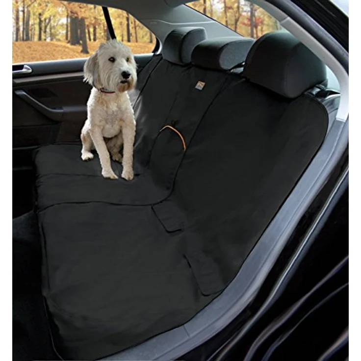 Kurgo Wander Rücksitz-Autoschondecke für Hunde, Wasser- und schmutzabweisend, Universelle Passform, 140 cm breit, Schwarz – Bild 2
