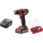 Einhell Akku-Bohrschrauber Power X-Change TC-CD 18/35 Li (1x1.5 Ah), inkl. Akku, Ladegerät, 32-tlg. Bit-Set, ergonomisches Design, LED-Beleuchtung