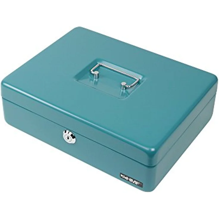 HMF 10015-24 Geldkassette Geldzählkassette 30 x 24 x 9 cm, Petrol – Bild 4