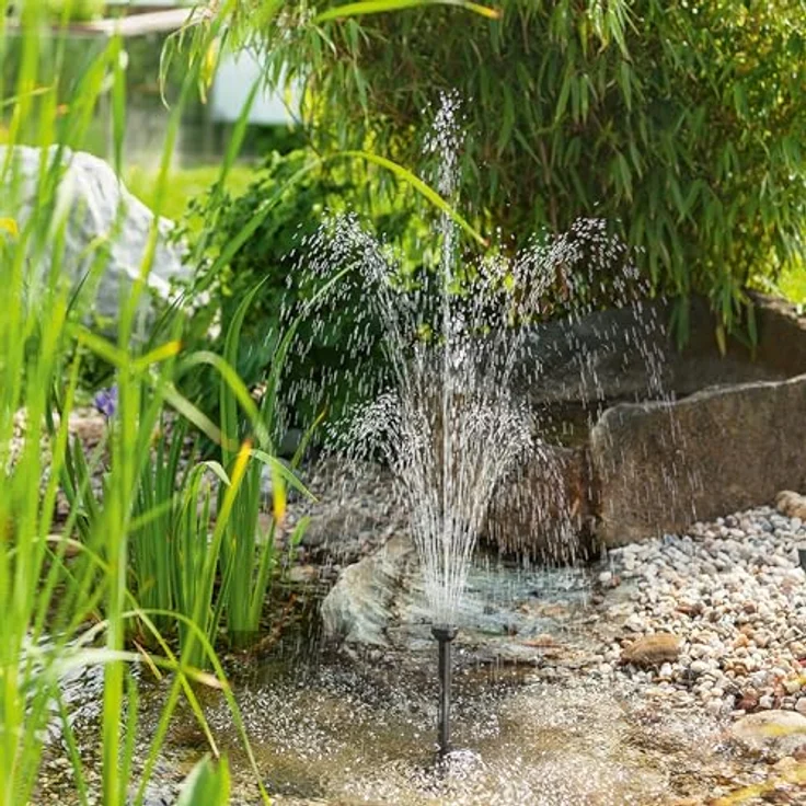 esotec Solarpumpe Solar Teichpumpe 10 Watt Solarmodul 610 l/h Förderleistung 1,5 m Förderhöhe Komplettset Gartenteich – Bild 8