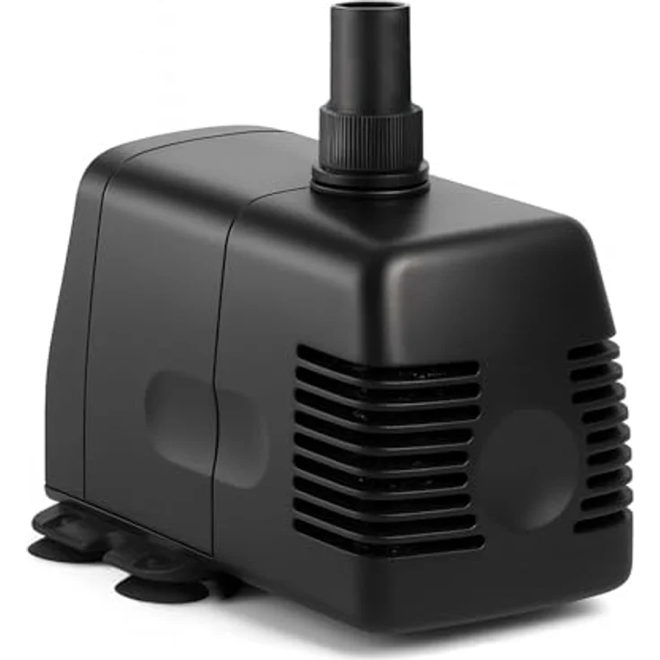 SunSun HJ-542 ECO Aquarium Pumpe, 400 L/h, 5 W, leise Tauchpumpe mit Filterschwamm und Sauerstoffschlauch für Mini Aquarium – Bild 8