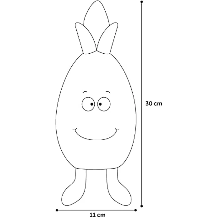 Flamingo HS Fruity Ananas, Tierspielzeug aus Sisal, GELB, 30CM – Bild 3