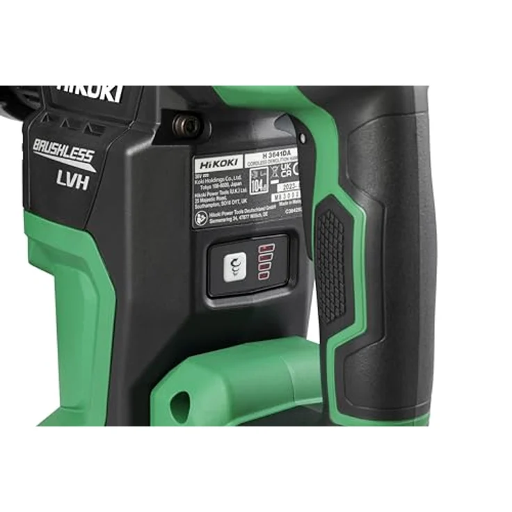 Hikoki Akku-Meißelhammer H3641DA (SDS-max), Brushless Hochleistungsmotor mit Antivibrationssystem, inkl. Transportkoffer – Bild 6