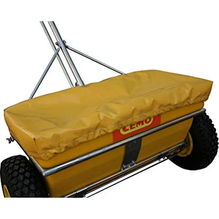 Cemo Abdeckhaube gelb für Kastenstreuwagen KS 35-E, witterungsbeständig und passgenau – Bild 2