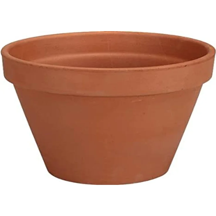Deroma 01110PZ Tc Std Tontopf, 10,2 cm, Terra Cotta - Langlebig und leicht, Pflanzgefäß aus China – Bild 1