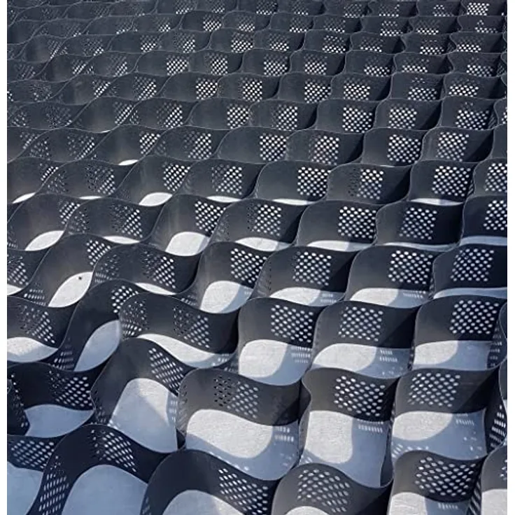 HaGa® Geogitter 6,5 m x 2,5 m x 5 cm = 16,25 m² | Bodenverstärkung - Kiesgitter für stabilen Boden im Garten, Hof, Auffahrten und mehr | Wabengitter | Bodengitter