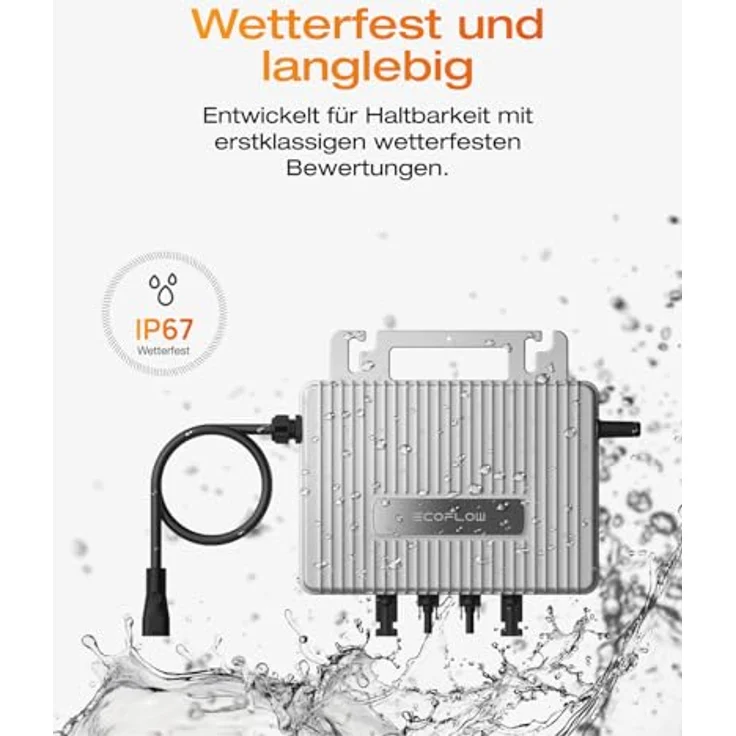 EF ECOFLOW EcoFlow Stream Mikro-Wechselrichter 800W, Intelligenter WLAN PV-Wechselrichter für 2 Solarpanele, IP67 wasserdicht, integrierter MPPT, App-Steuerung, 0% VAT – Bild 5