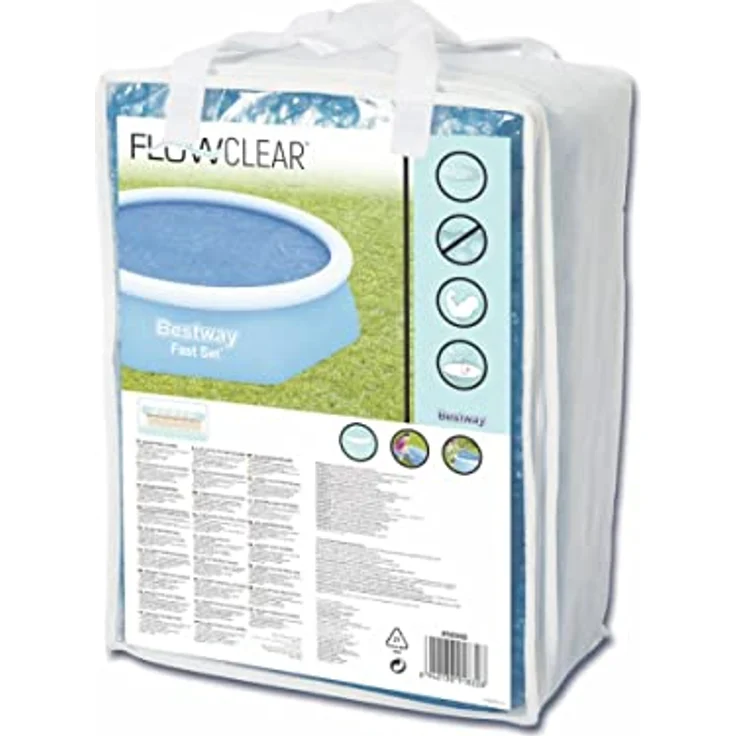 Bestway Flowclear Solarabdeckplane für Fast Set Pool 244 cm, Maße: 210 cm – Bild 4