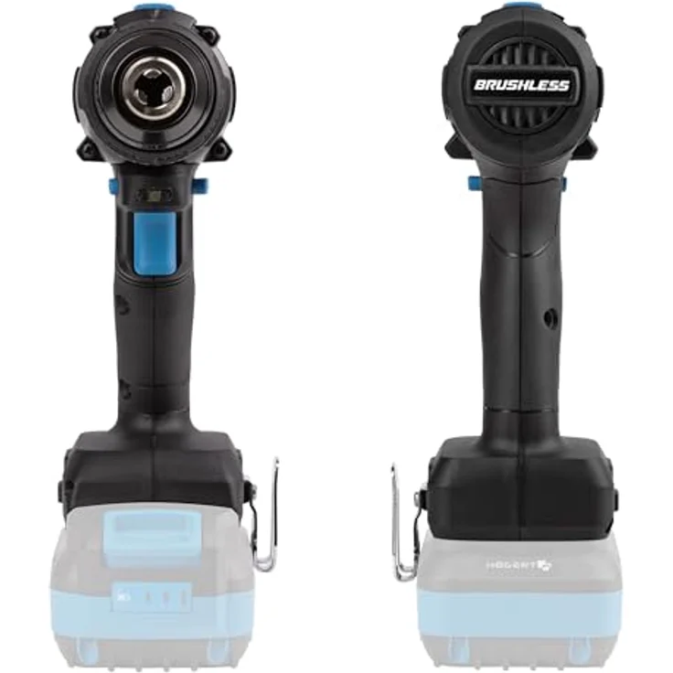HÖGERT TECHNIK Bürstenloser Akku-Schlagbohrschrauber 18V, 100 Nm Drehmoment, 13 mm Bohrfutter, 23 Drehmomenteinstellungen, LED-Beleuchtung, Metallgetriebe, ohne Akku – Bild 3