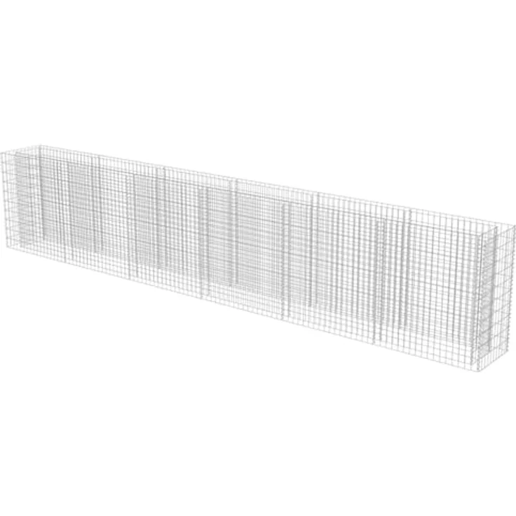 vidaXL Gabionen-Hochbeet Verzinkter Stahl 540×50×100 cm – Bild 9