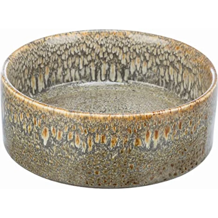 Trixie - Futternapf für Hunde aus Keramik, 0,4 l/Ø 13 cm, Braun – Bild 1