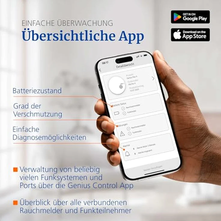 Genius Port Funkgateway für Rauchmelder, Feueralarme jederzeit und Überall empfangen – Bild 8
