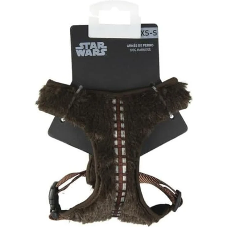 Cerdá Life'S Little Moments Chewbacca Hundegeschirr für große Hunde, offizielles Disney-Lizenzprodukt, Halsumfang 48 cm, Brustumfang 60-95 cm, 180,8 g – Bild 1