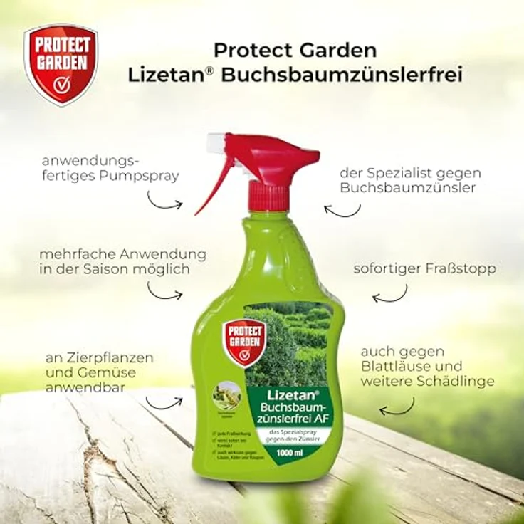 Protect Garden Lizetan Buchsbaumzünslerfrei AF 1000ml – Bild 2