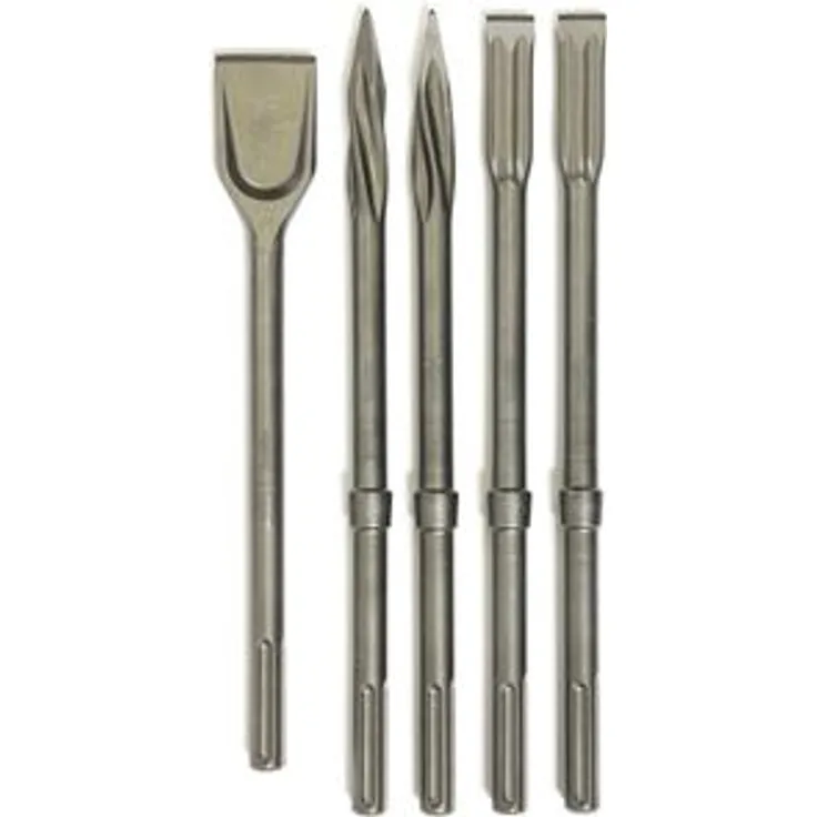 Makita Meißel E-13194, SDS-Max, 5-teiliges Set, Spitz, Flach und Breitmeißel