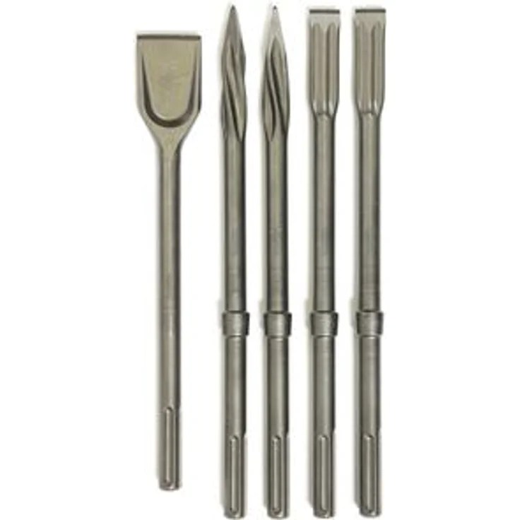 Makita Meißel E-13194, SDS-Max, 5-teiliges Set, Spitz, Flach und Breitmeißel – Bild 1