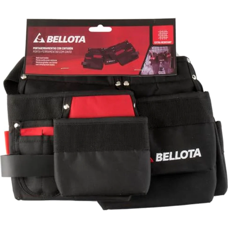 Bellota Werkzeuggürtel mit 7 Taschen, verstellbar, aus technischem Polyester, hohe Haltbarkeit – Bild 1