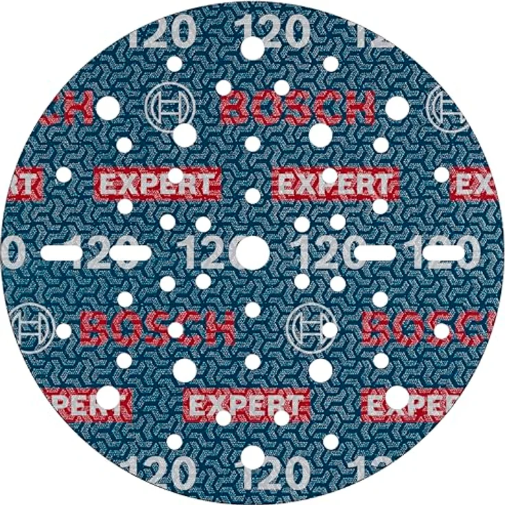 Bosch EXPERT O780 Folienschleifscheibe, 150 mm, Körnung 120 für Hartholz und Metall, langlebig mit Klettverschluss – Bild 1